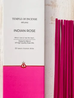Outlet TEMPLE01 Temple of Incense - Indian Rose Incense Sticks