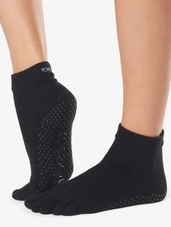 Outlet YOGAMA02 ToeSox Full Toe Ankle Grip Socks - Black