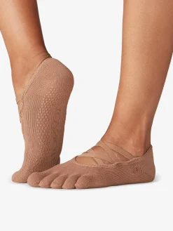 Best YOGAMA02 Toesox Full Toe Elle Grip Socks - Natural