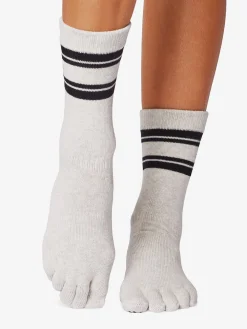 Discount YOGAMA02 ToeSox Full Toe Crew Grip Socks - Love Letter