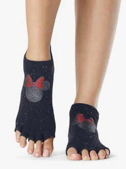 Sale YOGAMA02 ToeSox Half Toe Low Rise Grip Socks - Confetti Minnie