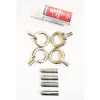 New HEWARD01 Two Pairs of Stainless Steel Eyebolts & Anchors + 1 Tube of Glue