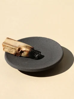 Hot UMECOL01 Ume Collection Stoneware Smudging Dish - Raw Black