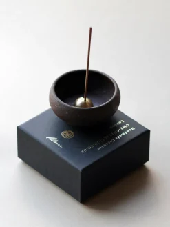 New UMECOL01 Ume Collection Wabi Sabi Mud Clay Incense Bowl