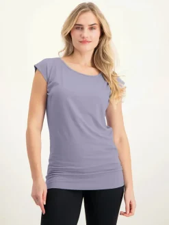 Discount URBANG01 Urban Goddess Asana Yoga Tee - Lilac
