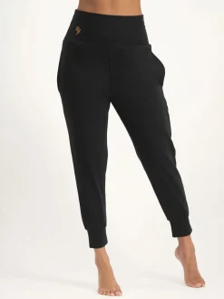 Hot URBANG01 Urban Goddess Bhumi Yoga Pants - Onyx Black