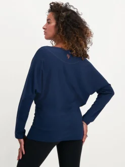 New URBANG01 Urban Goddess Budhi Long Sleeve Yoga Top - Midnight