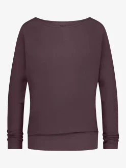Hot URBANG01 Urban Goddess Budhi Long Sleeve Yoga Top - Berry