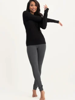 Outlet URBANG01 Urban Goddess Ishtar Long Sleeve Yoga Top - Onyx Black