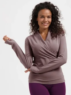 Best URBANG01 Urban Goddess Ishtar Long Sleeve Yoga Top - Fireclay