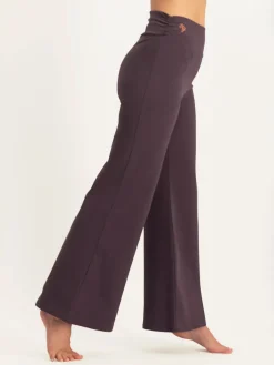 Clearance URBANG01 Urban Goddess Maeve Wide Leg Yoga Pants - Berry