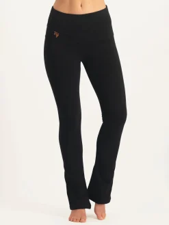 Hot URBANG01 Urban Goddess Pranafied Flared Yoga Pants - Onyx Black