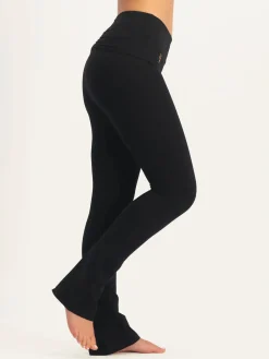 Hot URBANG01 Urban Goddess Pranafied Flared Yoga Pants - Onyx Black