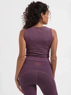 Outlet URBANG01 Urban Goddess Veyra Knot Yoga Tank - Berry
