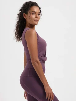 Outlet URBANG01 Urban Goddess Veyra Knot Yoga Tank - Berry