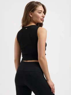 Online URBANG01 Urban Goddess Veyra Knot Yoga Tank - Onyx Black