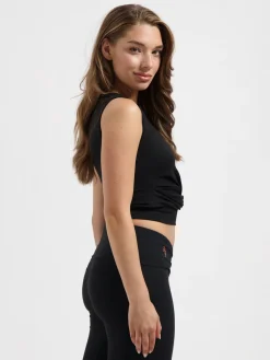Online URBANG01 Urban Goddess Veyra Knot Yoga Tank - Onyx Black