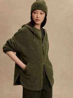 Best VARLEY01 Varley Fey Relaxed Fleece - Racing Olive