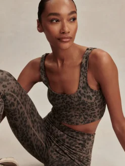 Discount VARLEY01 Varley Freesoft Cori Bra - Brown Contrast Cheetah