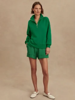 Online VARLEY01 Varley Hawley Half Zip Sweat - Verdant Green