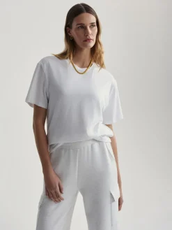 Discount VARLEY01 Varley Leighton Boyfriend Tee - White