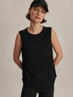 VARLEY01 Varley Nolan Seamless Longline Tank - Black