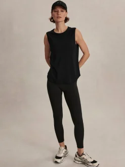 VARLEY01 Varley Nolan Seamless Longline Tank - Black