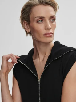 Outlet VARLEY01 Varley Rebecca Zip Through Dress - Black