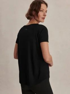 Best VARLEY01 Varley Saskia Seamless Longline Tee - Black