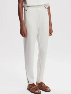 New VARLEY01 Varley The Slim Zip Hem Pant 29.5 - Ivory Marl