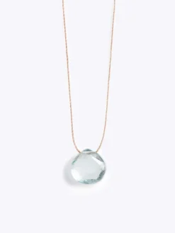 Discount WANDER01 Wanderlust Life Fine Cord Necklace - Aquamarine