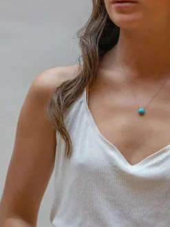 Clearance WANDER01 Wanderlust Life Fine Cord Necklace - Turquoise