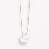 WANDER01 Wanderlust Life Fine Cord Necklace - Rainbow Moonstone