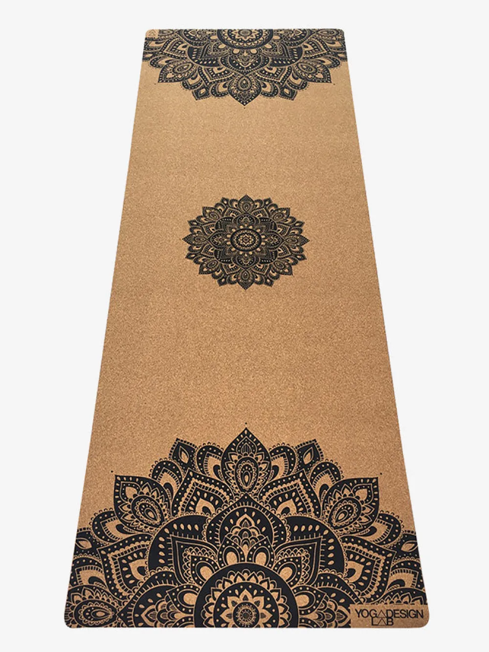 Discount YDLAB01 Yoga Design Lab Cork Mat 3.5mm - Mandala Black