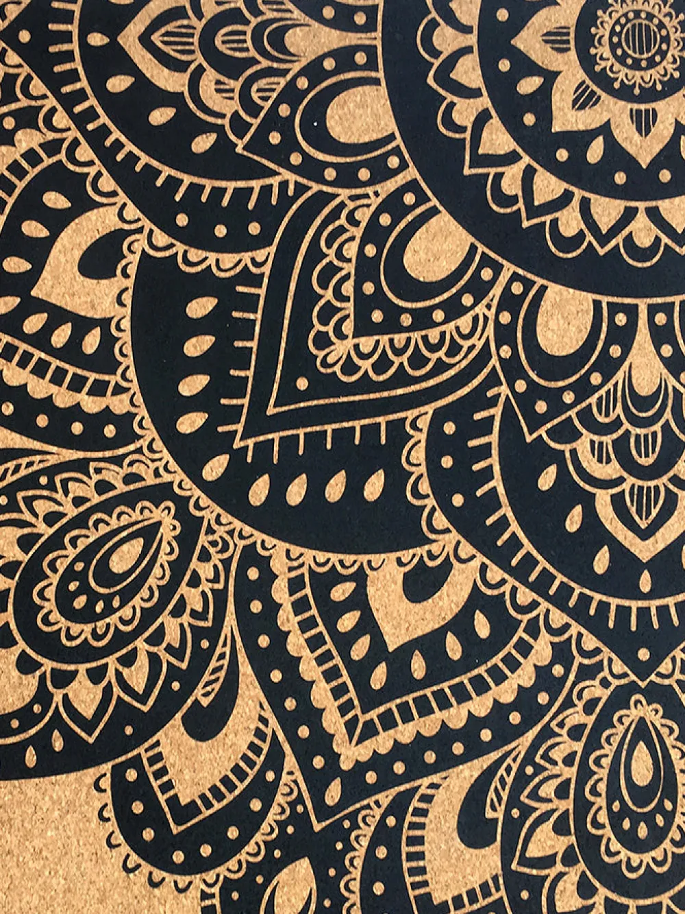 Discount YDLAB01 Yoga Design Lab Cork Mat 3.5mm - Mandala Black