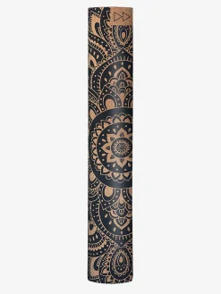 Discount YDLAB01 Yoga Design Lab Cork Mat 3.5mm - Mandala Black
