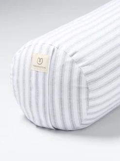 Best LOYALE01 Yogamatters Buckwheat Bolster - Grey Ice Stripe