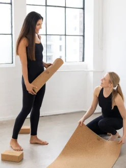 Discount DIVER01 Yogamatters Eco Cork Yoga Mat - Black