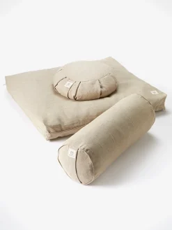 Outlet LOYALE01 Yogamatters Hemp Buckwheat Zafu Meditation Cushion - Natural - Box of 5