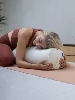 Sale LOYALE01 Yogamatters Organic Cotton Chambray Buckwheat Bolster