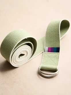 Clearance LOYALE01 Yogamatters Organic Cotton Chambray D-ring Yoga Belt