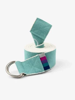 Clearance LOYALE01 Yogamatters Organic Cotton Chambray D-ring Yoga Belt