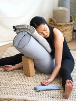 Clearance LOYALE01 Yogamatters Organic Cotton Chambray Yoga Blanket - Box of 15