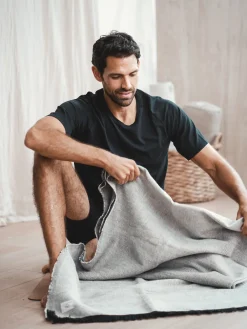 Discount LOYALE01 Yogamatters Organic Cotton Chambray Yoga Blanket