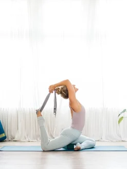 Clearance LOYALE01 Yogamatters Organic Cotton Chambray D-ring Yoga Belt - Pack of 20